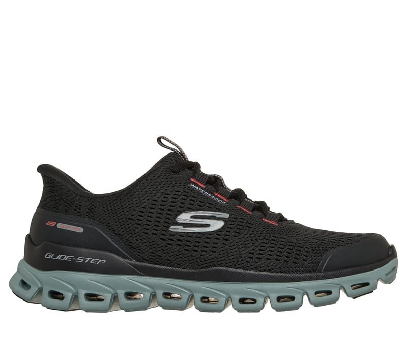 Skechers Slip-ins Waterproof: Glide-Step - Sorran, BLACK / MINT, fullimage number 0