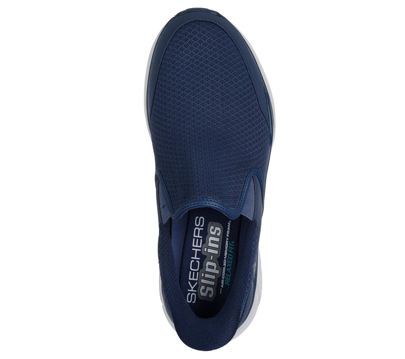 NEW SKECHERS men\'s equalizer comfort slip on shoes in navy Skechers Slip-ins Relaxed Fit: Equalizer 6.0 - Stoaver main image 2