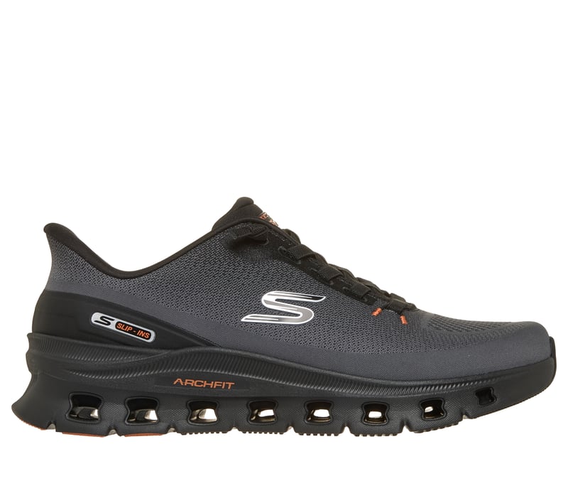 Skechers Slip-ins: Arch Fit Glide-Step Pro, CHARCOAL / ORANGE, fullimage number 0