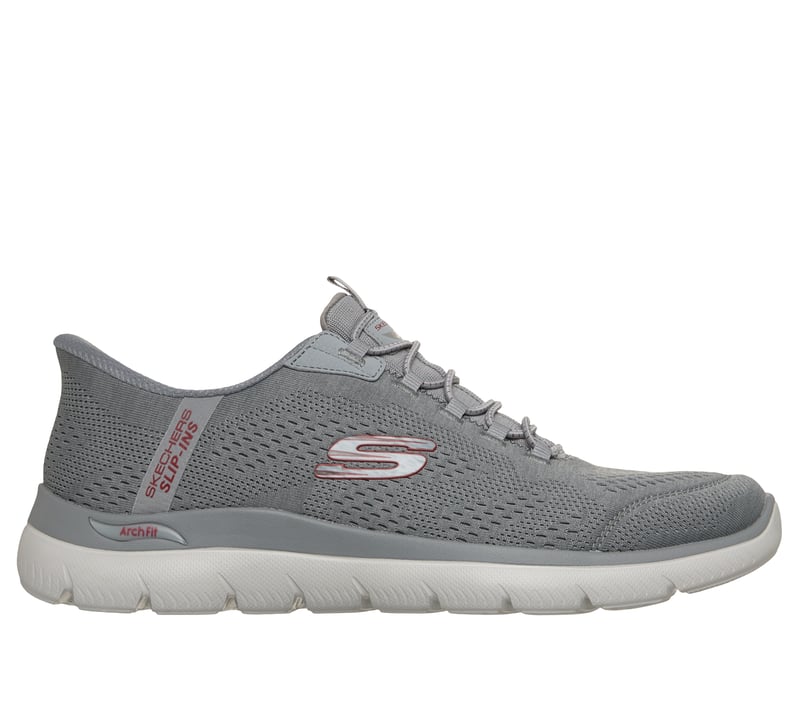 Skechers Slip-ins: Arch Fit Summits - Vorken, GRAY / RED, fullimage number 0
