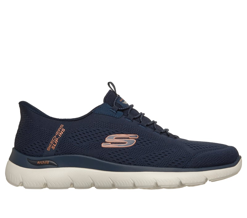 Skechers Slip-ins: Arch Fit Summits - Vorken, NAVY / ORANGE, fullimage number 0