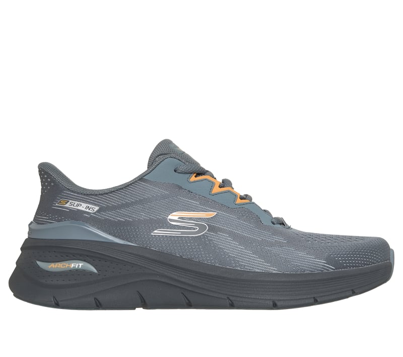 Skechers Slip-ins: Arch Fit 3.0 - Fiddow, CHARCOAL / ORANGE, fullimage number 0