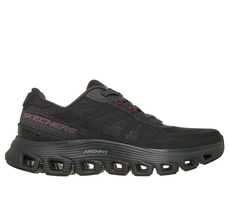 Arch Fit Glide-Step Wave - Bremet, BLACK / RED, fullimage number 0
