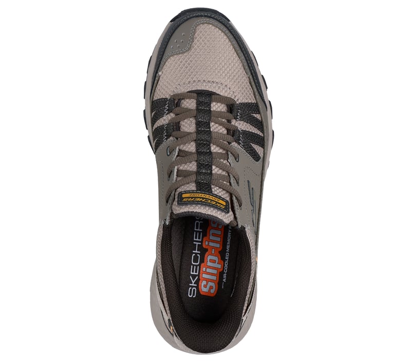 Skechers Mens Slip-ins Adventure Trail Shoes Grey Black Wide Fit 237634W Size 10 image;width=3000,format=auto/  main image 4