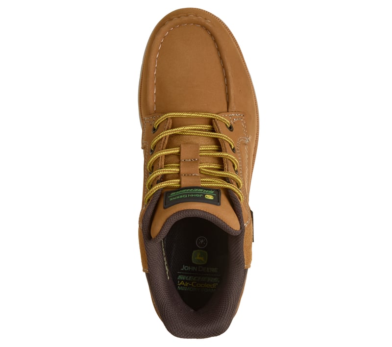 Skechers Men\'s Tan Wheat Lace-Up Work Boots Men’s Size 9.5 Skechers Slip-ins John Deere: Flex Boot Rangeland - Oakhorn main image 2