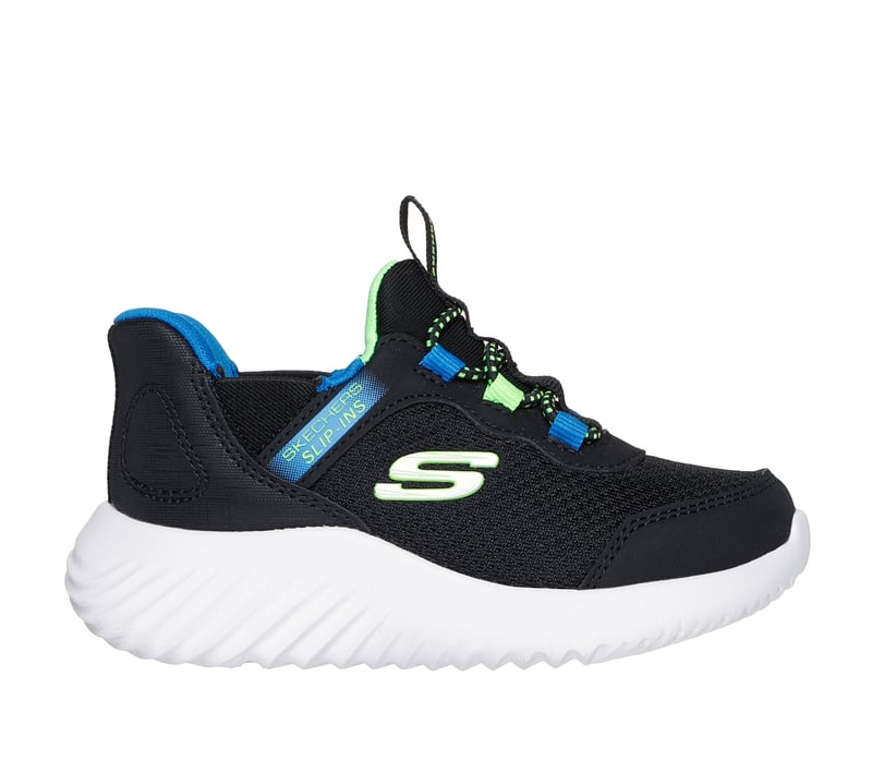 Skechers Slip-ins: Bounder - Brisk-Burst, BLACK / LIME, fullimage number 0