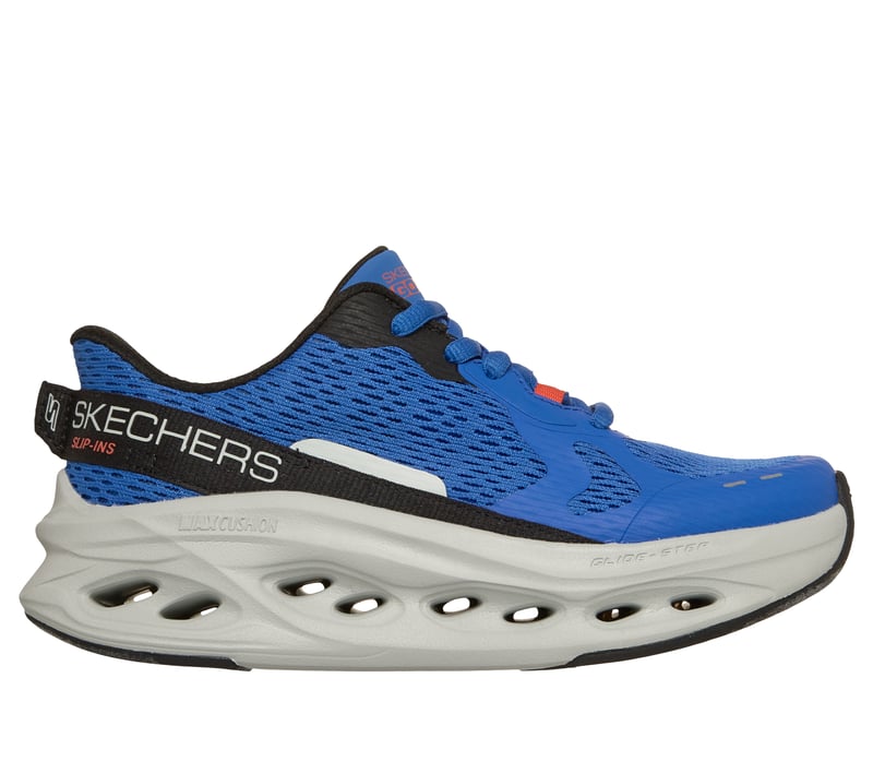 Skechers Slip-ins: Max Cushioning Glide-Step - Advert, BLUE  /  BLACK, fullimage number 0