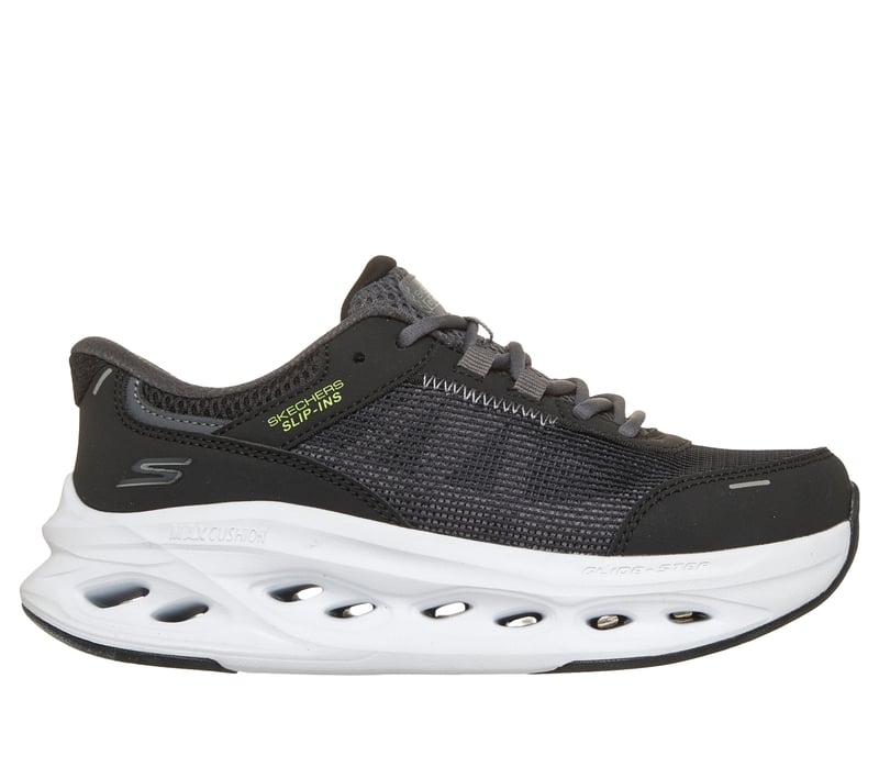 Skechers Slip-ins: Max Cushioning Glide-Step, BLACK / CHARCOAL, fullimage number 0