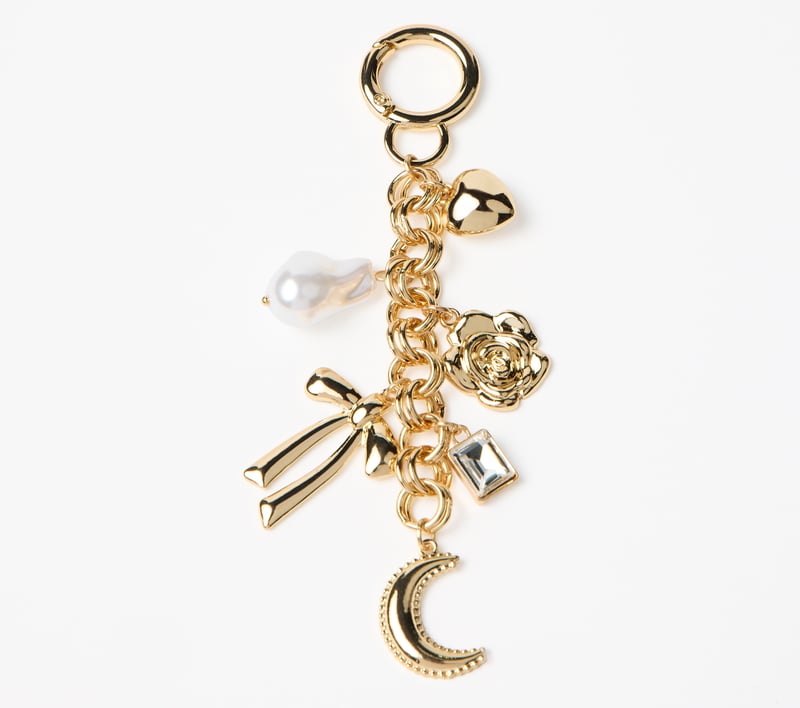 Gold Cluster Bag Charm, GOLD, fullimage number 0