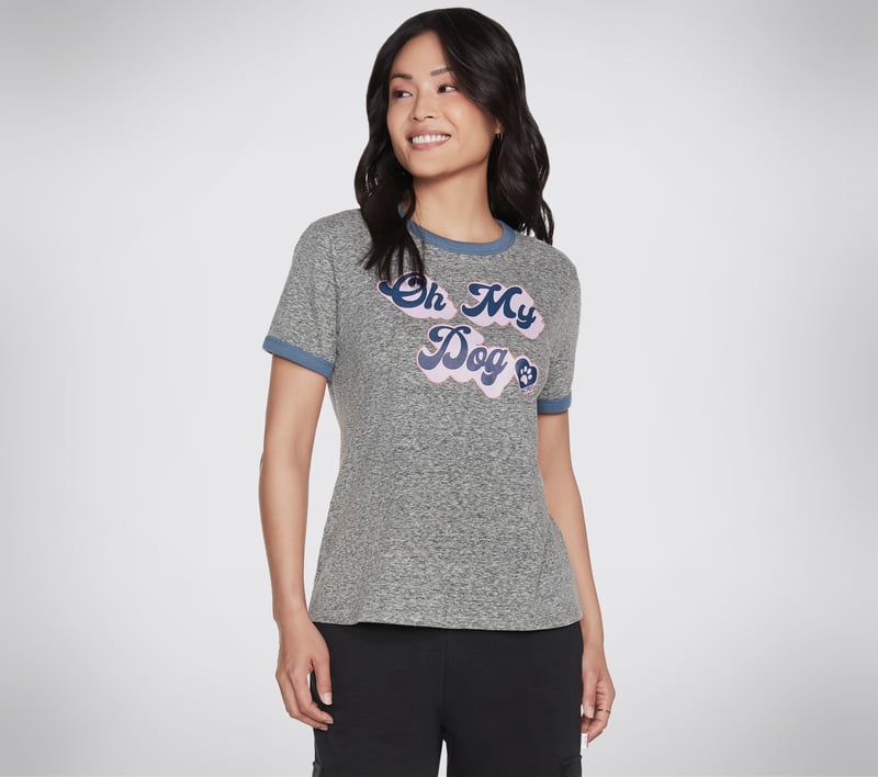 BOBS OMD BFF Ringer Tee, GRAY, fullimage number 0