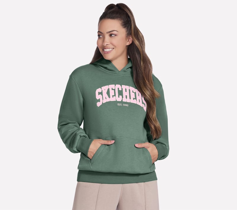 Collegiate Hoodie, LIGHT GREEN, fullimage number 0
