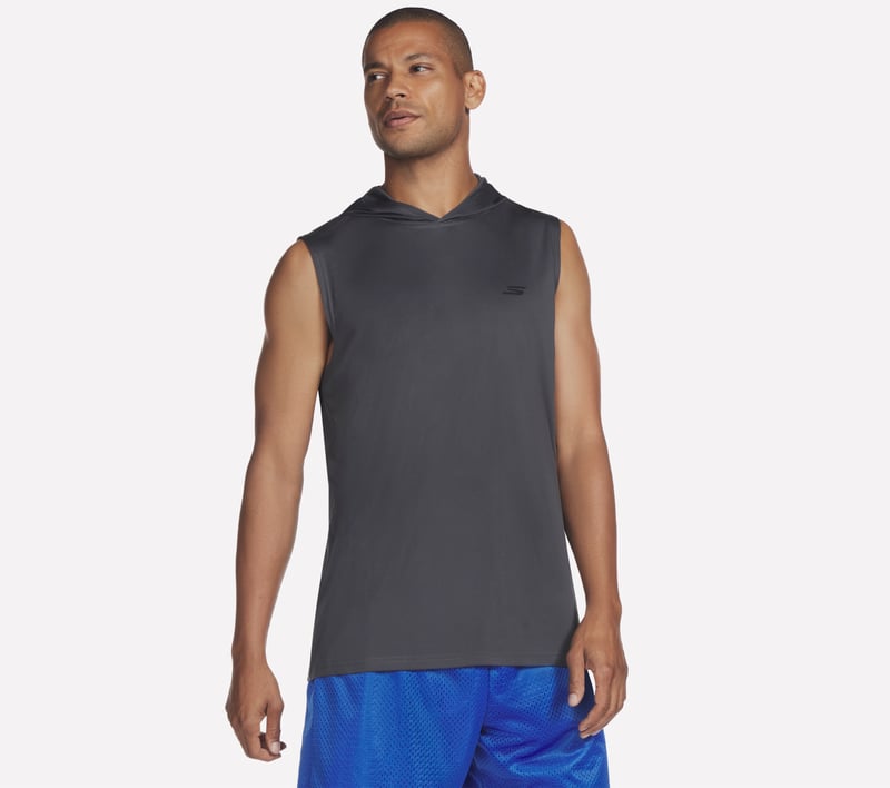 Hoops Sleeveless Hoodie, BLACK / CHARCOAL, fullimage number 0
