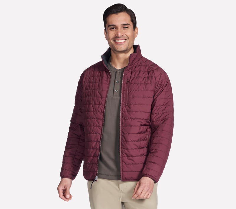 スケッチャーズ ゴーシールド アルティテュード リバーシブル ジャケット, BURG, fullimage number 0