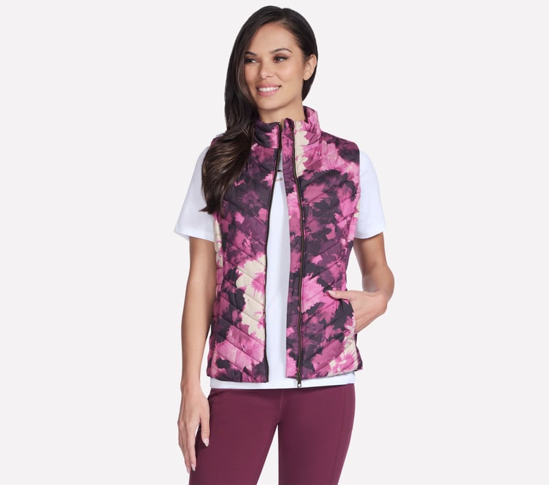 On-the-GO Luxe Vest, NATUREL / BOURGOGNE, fullimage number 0