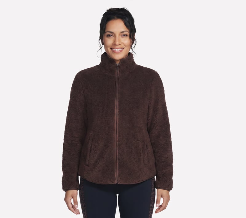 Skech-Sherpa Jacket, BROWN, fullimage number 0