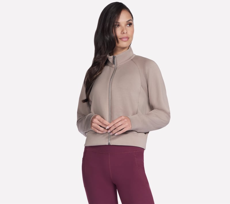 SKECHLUXE Elevate Jacket, TAUPE / BROWN, fullimage number 0