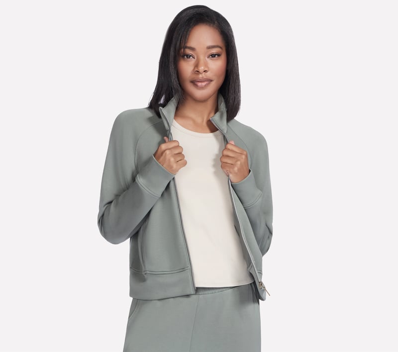 SKECHLUXE Elevate Jacket, TAUPE / OLIVE, fullimage number 0