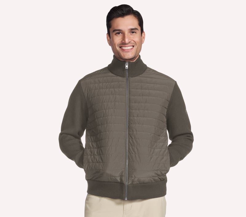 The Hoodless Hoodie Knit Hybrid Jacket, BROL, fullimage number 0