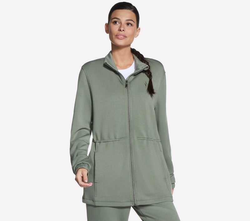 SKECHLUXE Elevate Tunic Jacket, TAUPE / OLIVE, fullimage number 0