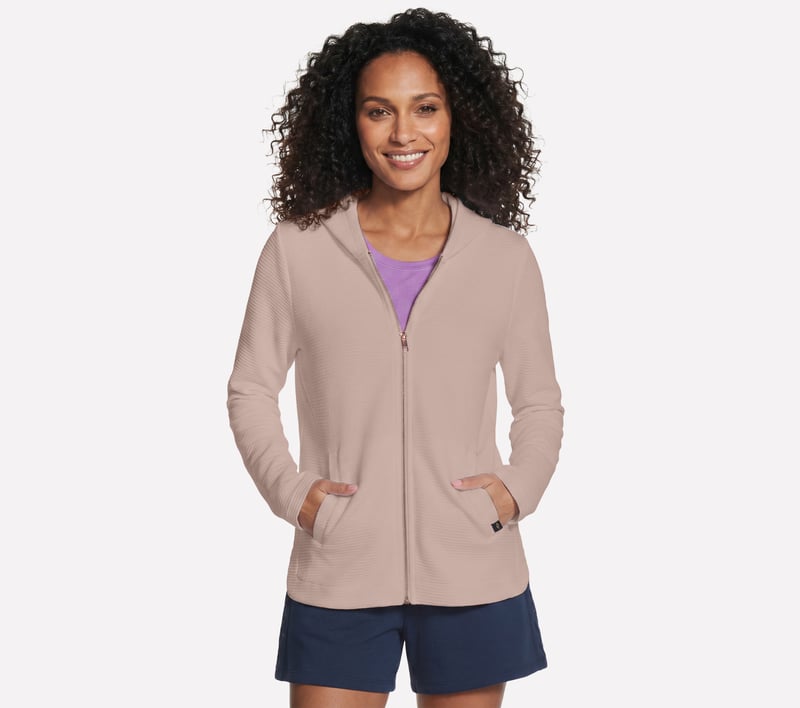 GO WALK Everywhere Tunic Jacket, TAUPE / BROWN, fullimage number 0
