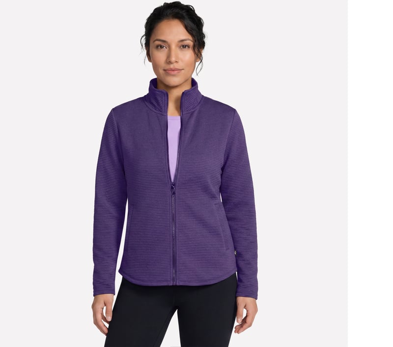The GO WALK Shine Jacket, PURPLE / BLUE, fullimage number 0