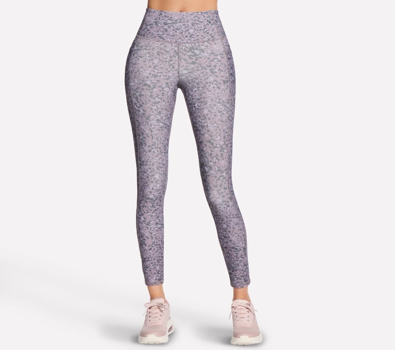 GO WALK Printed Full Length High-Waisted Legging, NOIR / GRIS, fullimage number 0