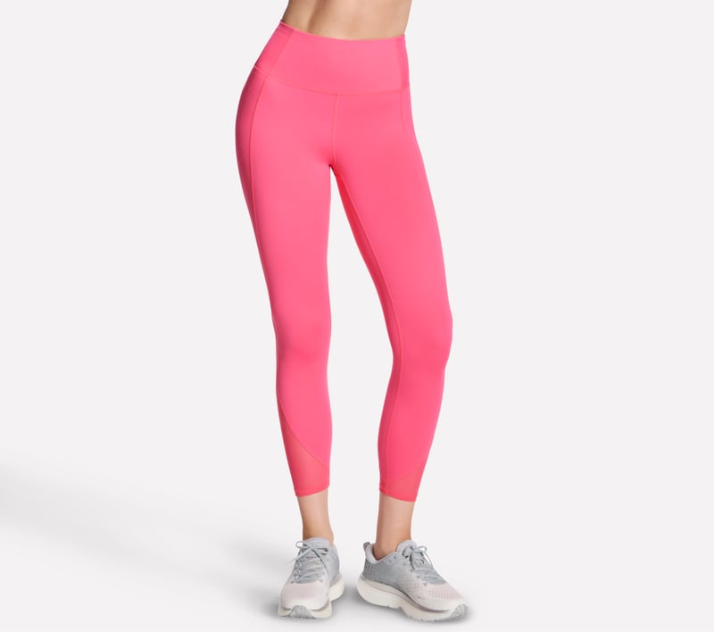 Tempo 7/8 High Waisted Legging, TAUPE / CORAL, fullimage number 0