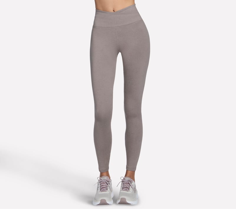 SKECHDREAM Wrap Full Length High-Waisted Legging, TAUPE / BROWN, fullimage number 0