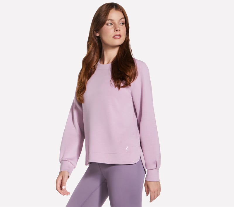 SKECHLUXE Elevate Crewneck, MAUVE / MAUVE, fullimage number 0