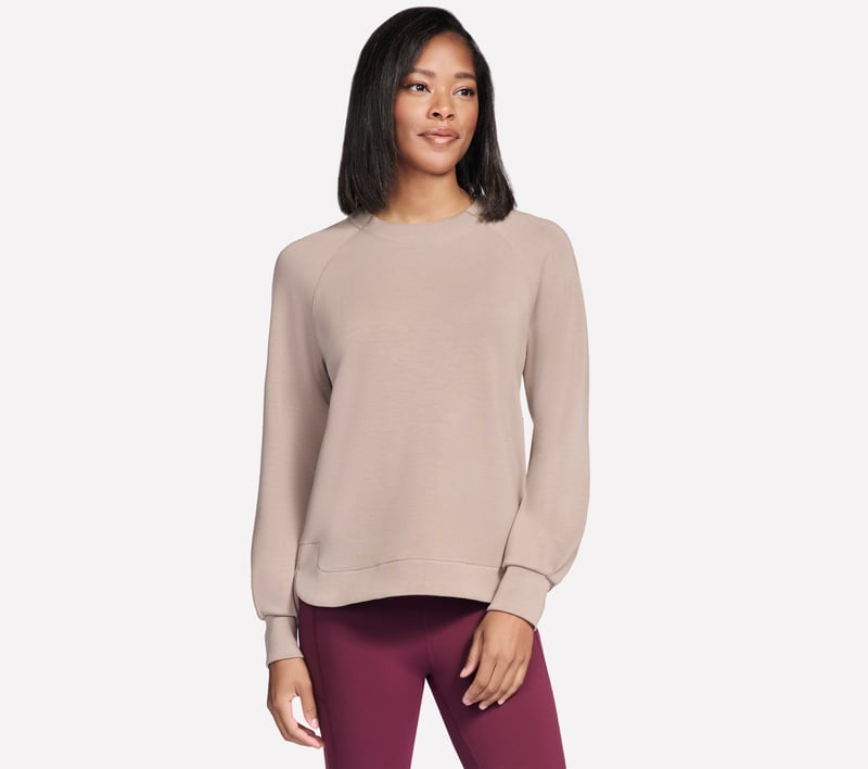 Skechluxe Elevate Crewneck, TAUPE / BROWN, fullimage number 0