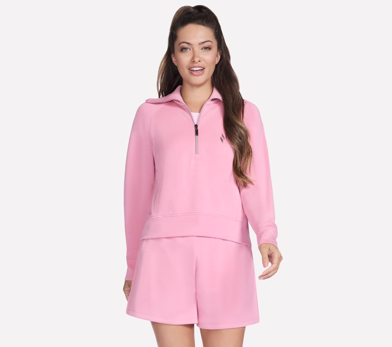 SKECHLUXE Elevate 1/4 Zip, MAUVE / GRAY, fullimage number 0