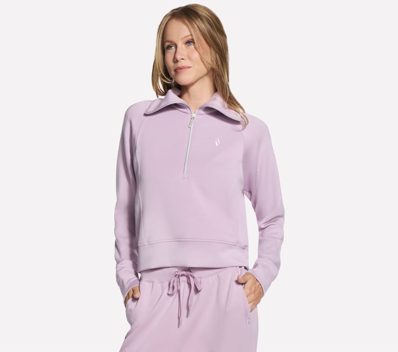 SKECHLUXE Elevate 1/4 Zip, MAUVE / PURPLE, fullimage number 0