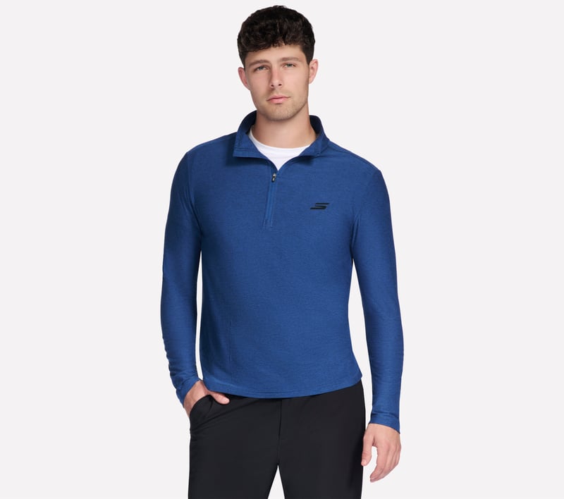 GO DRI All Day 1/4 Zip, BLUE, fullimage number 0