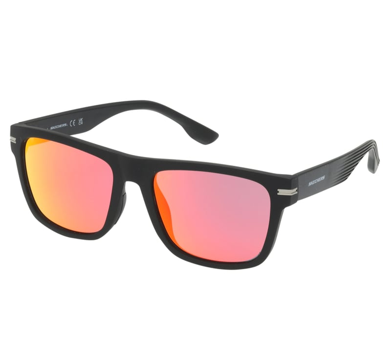 Square Soft Touch Sunglasses, ZWART, fullimage number 0