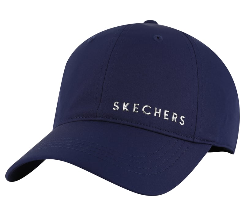Skech-Shine Foil Baseball Hat, BLEU MARINE, fullimage number 0