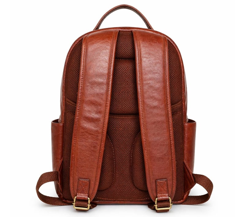 Skechers Leather Backpack, COGNAC, fullimage number 0