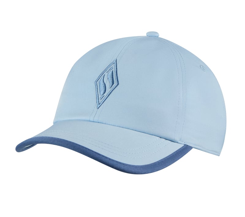 Skechweave Diamond Colorblock Hat, SIL / WHITE / BLUE, fullimage number 0
