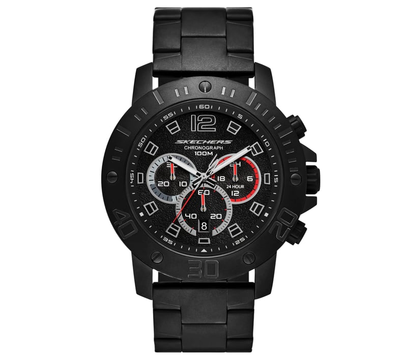 Stainless Steel Chronograph Watch, NOIR, fullimage number 0