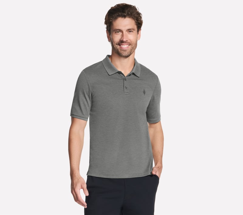 Skechers Off Duty Polo, GRIS ANTHRACITE, fullimage number 0