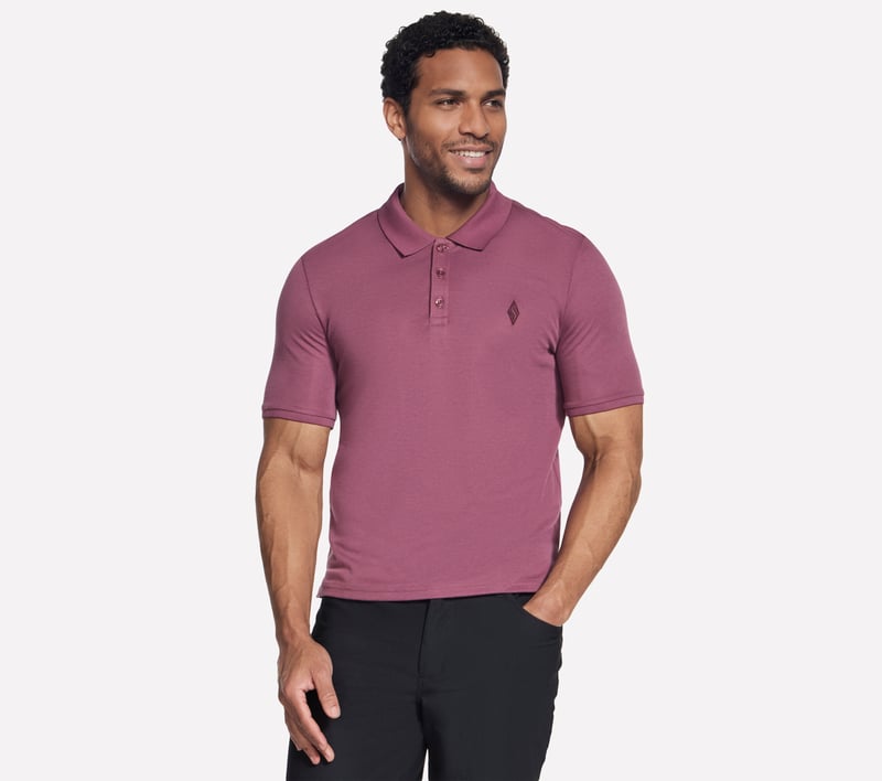 Off Duty Polo, CZEKOLADOWY / BURGUND, fullimage number 0