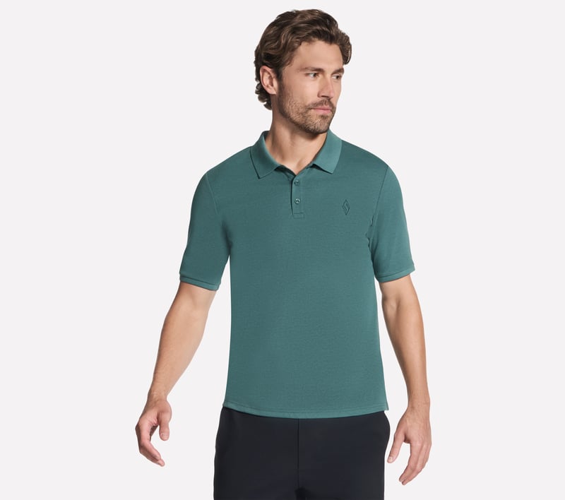 Skechers Off Duty Polo, GRIS PIERRE / OLIVE, fullimage number 0