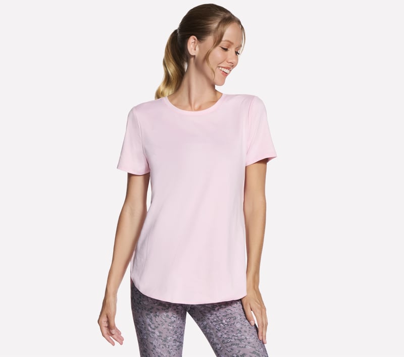GO DRI Swift Tunic Tee, WHITE / PINK, fullimage number 0