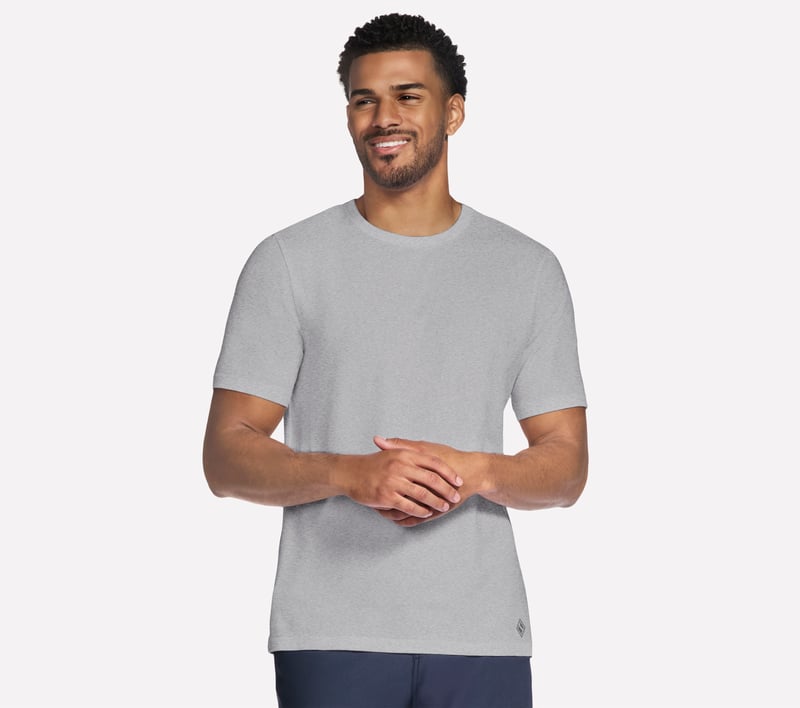 GO DRI Pima Crew, LIGHT GRAY, fullimage number 0