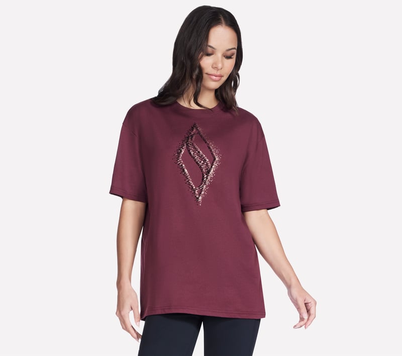 Gold Splatter Diamond Short Sleeve Tee, BUPK, fullimage number 0