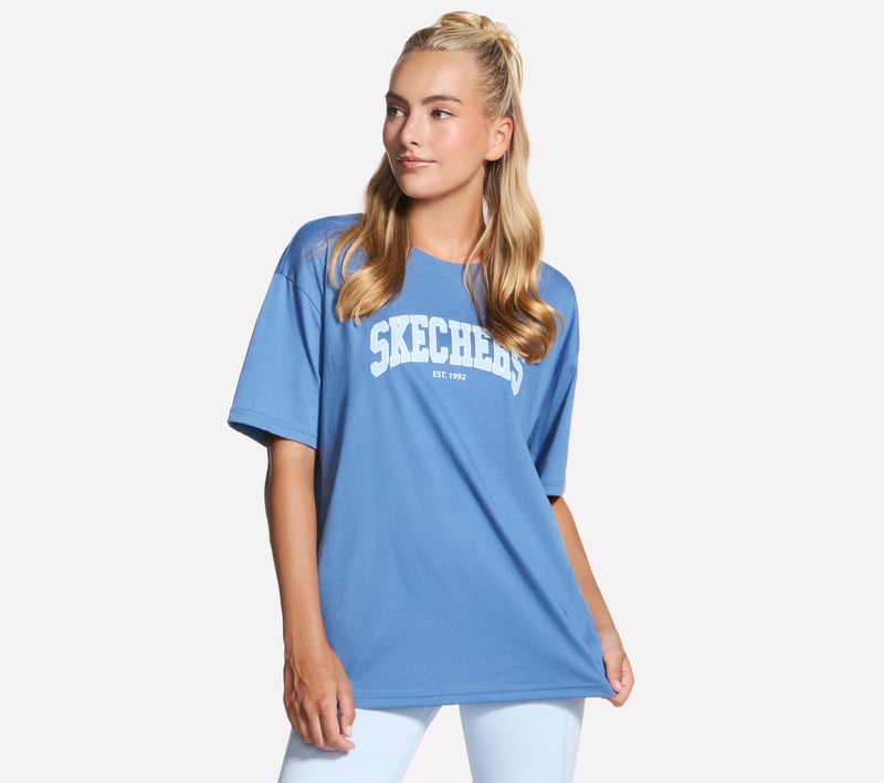 Skechers Destination Short Sleeve Tee, POSEIDON, fullimage number 0