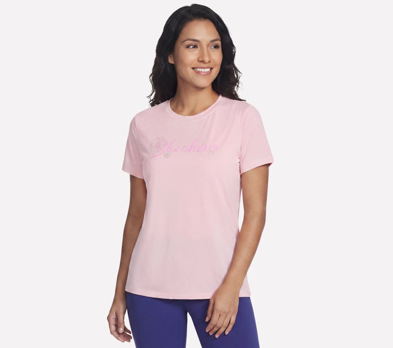 GO DRI Brisk Graphic Tee, WHITE / PINK, fullimage number 0