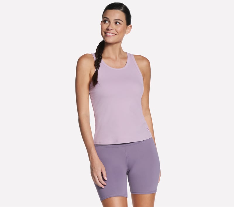 GO WALK Luxe Rib Tank, MAUVE / PURPLE, fullimage number 0
