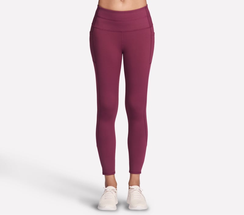 Skechers GO WALK High Waisted Legging, BURGUNDY / PINK, fullimage number 0