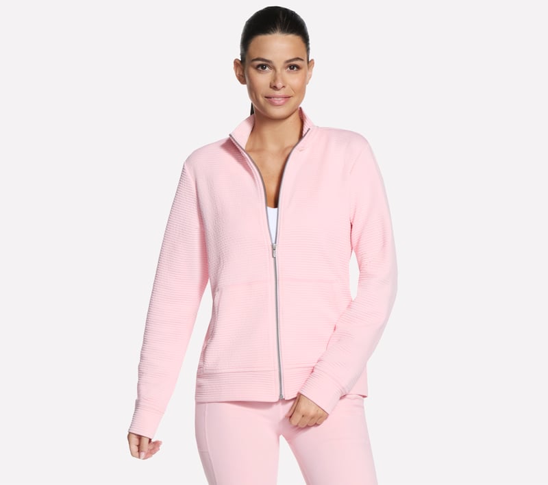 GO WALK Everywhere Jacket, BLANC / ROSE, fullimage number 0