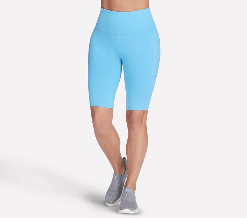 Skechers GO WALK HW 10 Inch Bike Short, STONE / BLUE, fullimage number 0